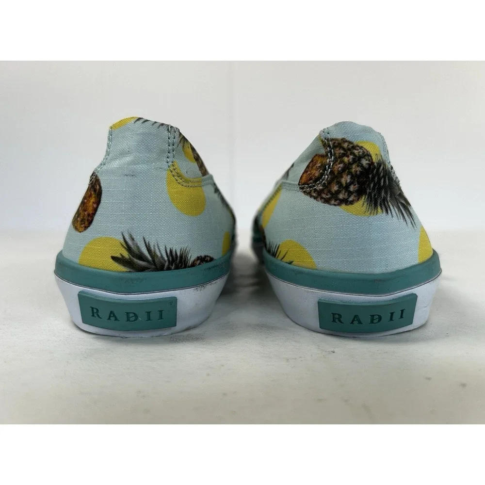 NWT Radii AXEL Mint Pineapple Lace Up Sneakers Shoes Men's Size 8 FM1052